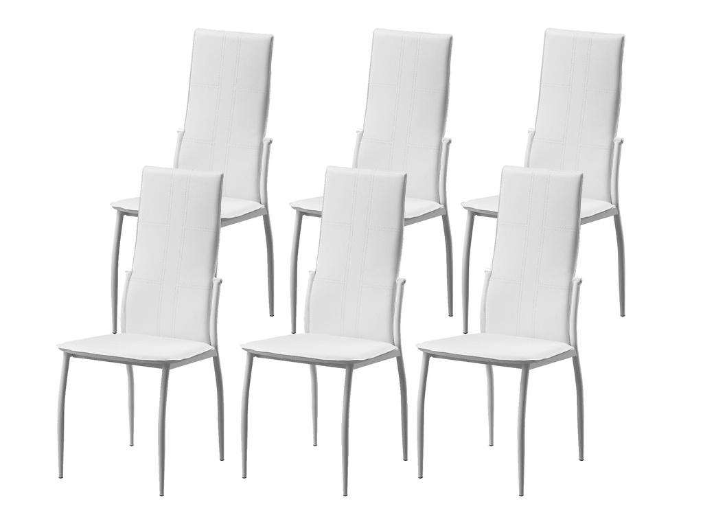 [C-01] Pack Silla de Comedor C-01 en Polipiel/Metal 